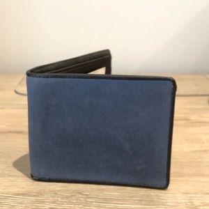 Jack Spade Wallet/Bill Holder - Waxwear Dark Denim
